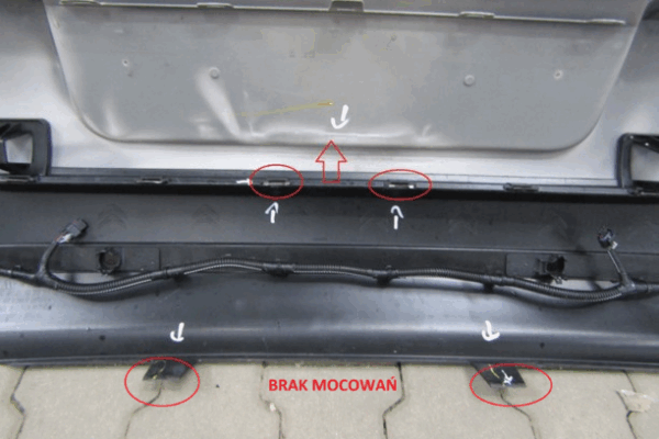 Bumper Citroen C3 III 16- + Kabels 9813343977 Achterbumper KS7641