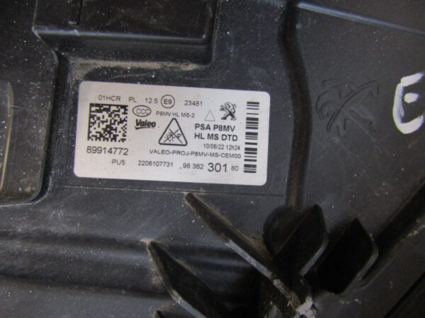 KOPLAMP PEUGEOT 3008 5008 II 2 FACELIFT LED 20-24 89914772 RECHTS S147/E137