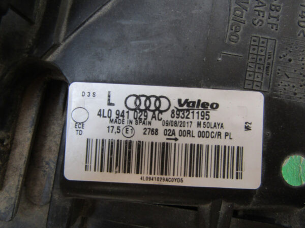 KOPLAMP AUDI Q7 4L XENON FACELIFT 09-15  4L0941029 Links S840/K5/12G