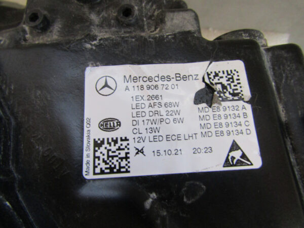 KOPLAMP MERCEDES CLA W118 MULTIBEAM FULL LED 19-23 Rechts A790/5K/15B