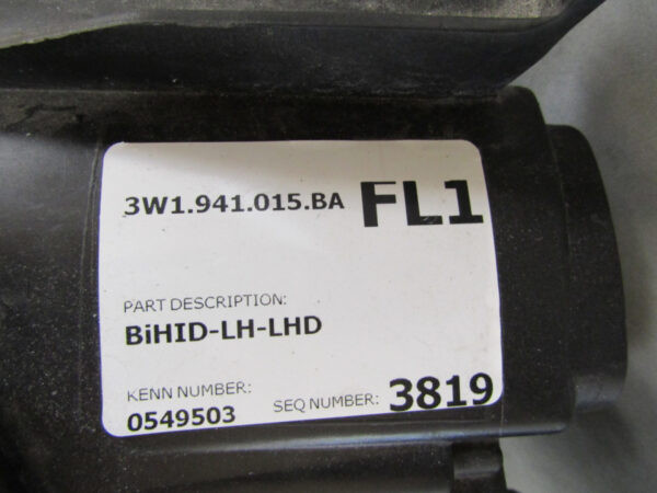 KOPLAMP BENTLEY CONTINENTAL GT XENON LED 11-18 3W1941015BA Links S694/K5/15F
