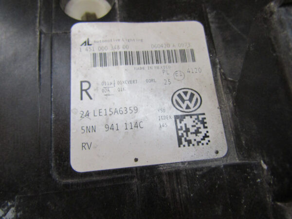 Koplamp Volkswagen TIGUAN 5NN Full LED 16-21 5NN941114C Rechts A832/5K/