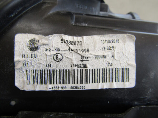Koplamp Fiat 500 XENON 07-15 52088873 Rechts S558/K5/8D