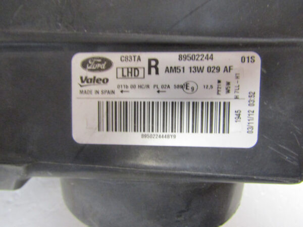 KOPLAMP FORD CMAX C-MAX II 2 HALOGEEN 10-14 AM5113W029AF RECHTS A227/E58