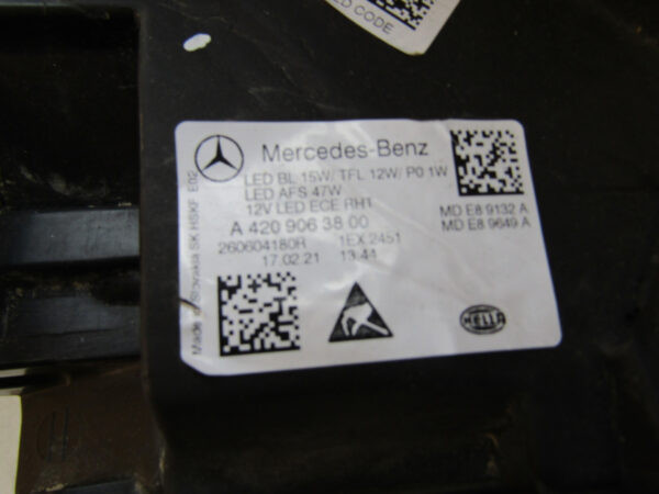 Koplamp Mercedes CITAN II W420 Full LED Performance 21- A4209063800 Links A581/A97