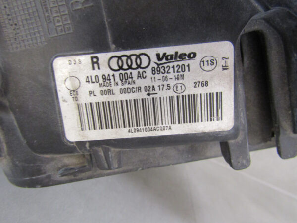 KOPLAMP AUDI Q7 4L XENON 09-15 4L0941004AC RECHTS A525/E193