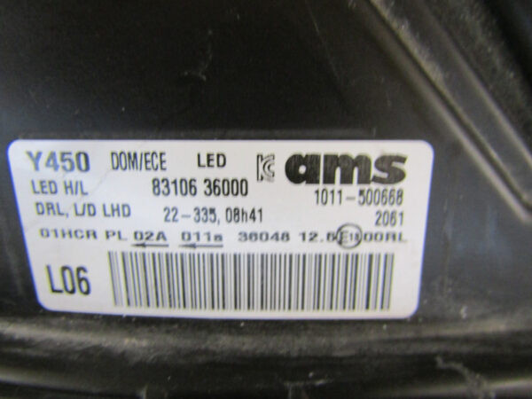 KOPLAMP SSANGYONG REXTON 4 IV FACELIFT FULL LED 20- 8310636000 RECHTS A479/E118
