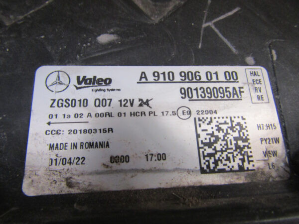 KOPLAMP MERCEDES SPRINTER W910 W907 18- A9109060100 Rechts A838/5K/14C