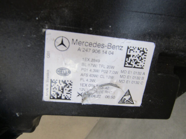 KOPLAMP MERCEDES B KLASSE W247 Facelift MULTIBEAM 23- Rechts A2479061404 A868/5K/16E