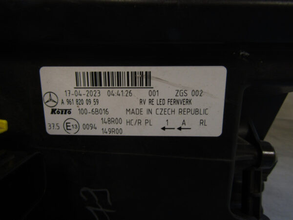 KOPLAMP MERCEDES ACTROS W961 MP5 FULL LED 18- A9618200959 RECHTS S223/A140