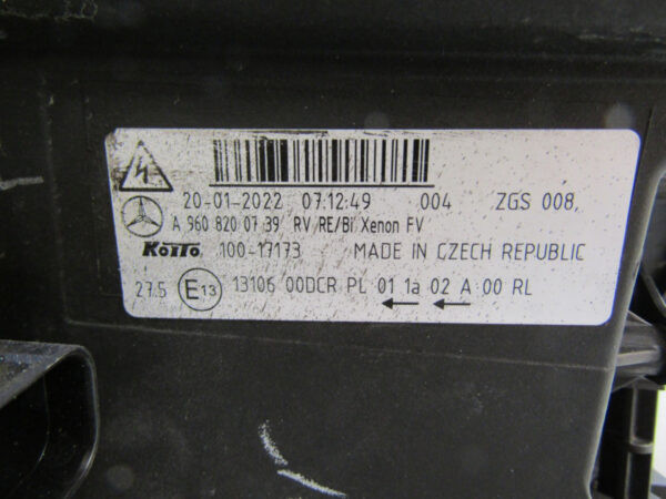 Koplamp Mercedes Actros MP4 XENON 11- A9608200739 Rechts S514/K5/5E