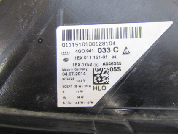 KOPLAMP AUDI A6 C7 4G0 FULL LED MATRIX 11-15 4G0941033C LINKS A118/F28