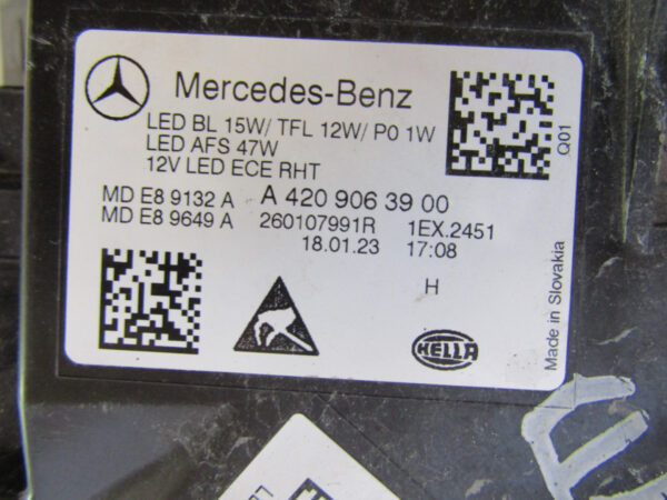 Koplamp Mercedes Citan II W420 Full LED Performance 21- A4209063900 Rechts S717/K5/8F