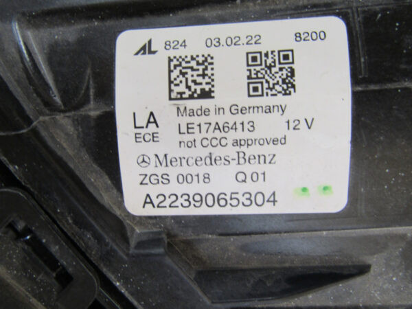 Koplamp MERCEDES S KLASSE W223 LED DIGITAL LIGHT 20- A2239065304 links S343