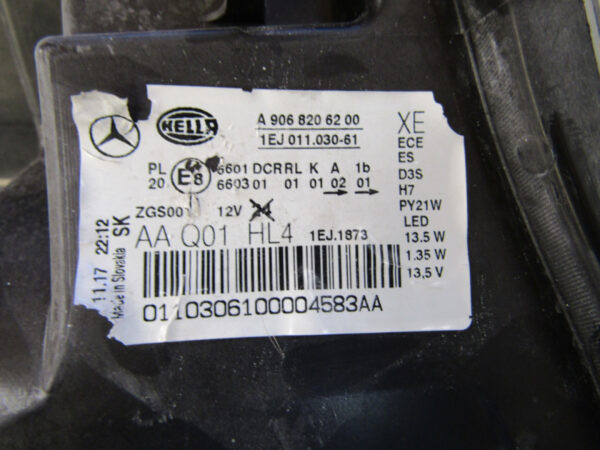 Koplamp Mercedes Sprinter W906 FACELIFT Xenon Compleet 13-18 A9068206200 Links S278