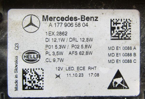 KOPLAMP MERCEDES A KLASSE W177 Facelift Full LED MULTIBEAM 23- Rechts S735/K5/8A