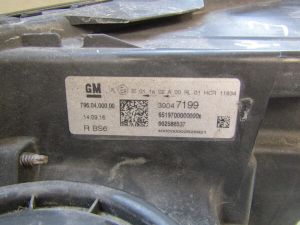 Koplamp OPEL ASTRA KV 14-19 7960400000 Rechts S571/C128