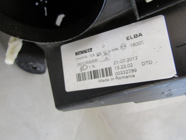 KOPLAMP DACIA SANDERO 2 II LOGAN 2 II FACELIFT 16-20 260105925R Rechts A607/A88