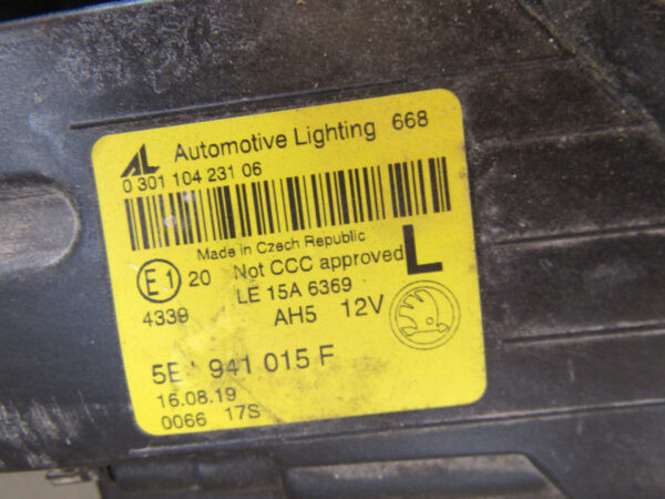 KOPLAMP SKODA OCTAVIA 3 FACELIFT FULL LED LINKS 16-20 5E1941015F A772/F190
