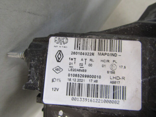 Koplamp Renault CLIO V 5 LED Pure Vision Compleet 19-23 Rechts S786/E75