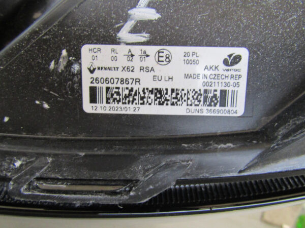 KOPLAMP RENAULT MASTER FACELIFT 19-24 260607867R Links S590/K5/9E