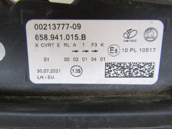 Koplamp Skoda Kamiq 658 Full LED 19-23 658941015 LINKS S406/D15