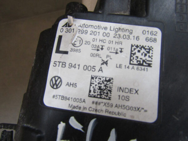 Koplamp VW TOURAN 2 II 5TB 15- Links 5TB941005A A487/D187