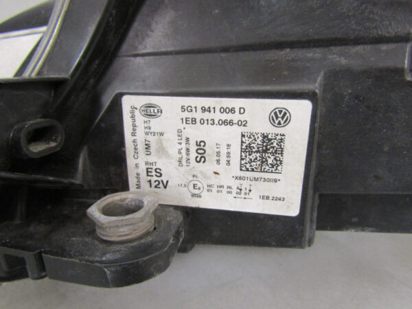 KOPLAMP VW VOLKSWAGEN GOLF VII 7 FACELIFT 16-20 Rechts A624/C205