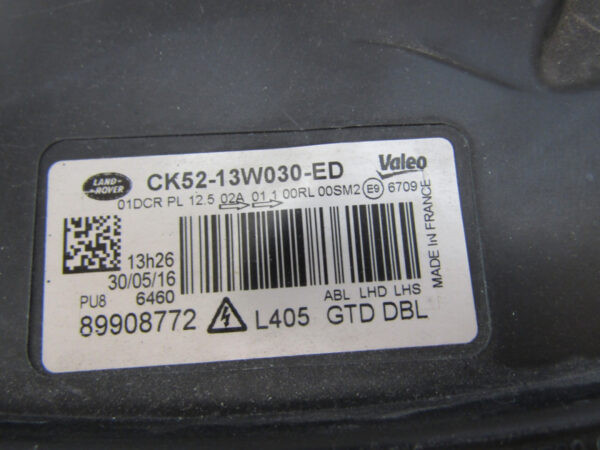 KOPLAMP RANGE ROVER VOGUE L405 XENON- 14-18 CK52-13W030-ED A64/D24