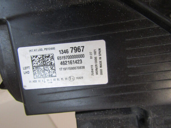 KOPLAMP OPEL CROSSLAND X 17-20 3467967 LINKS A314/B94