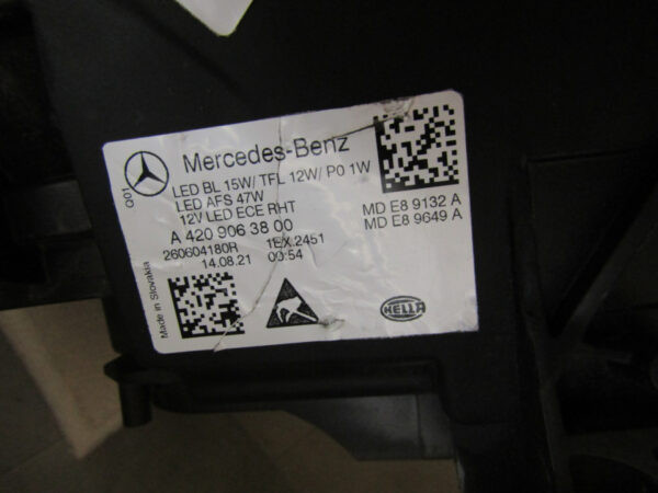 Koplamp Mercedes Citan 2 W420 Full LED Performance 21- Links A4209063800 A884/D169