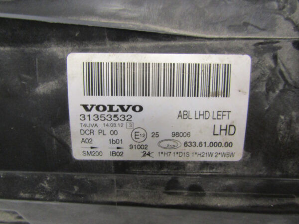 KOPLAMP VOLVO V70 III XC70 II XENON 07-13 31353532 LINKS K97/E27