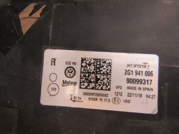 Koplamp VW VOLKSWAGEN POLO 2G HALOGEEN 17-20 2G1941006 Rechts S409/C48
