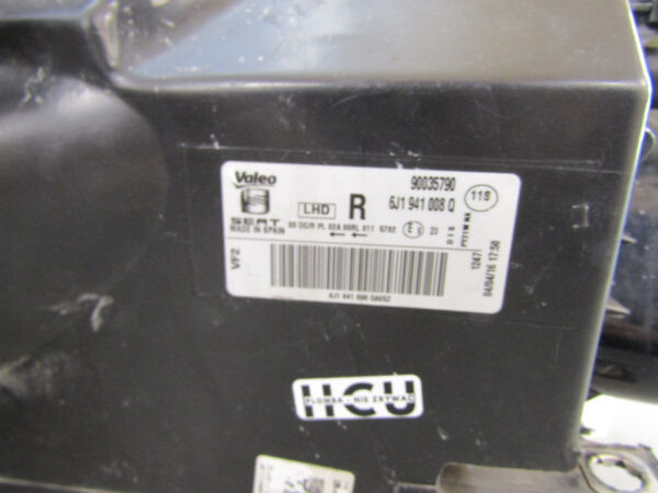KOPLAMP SEAT IBIZA IV 4 FACELIFT XENON 12- 6J1941008Q RECHTS A541/A203
