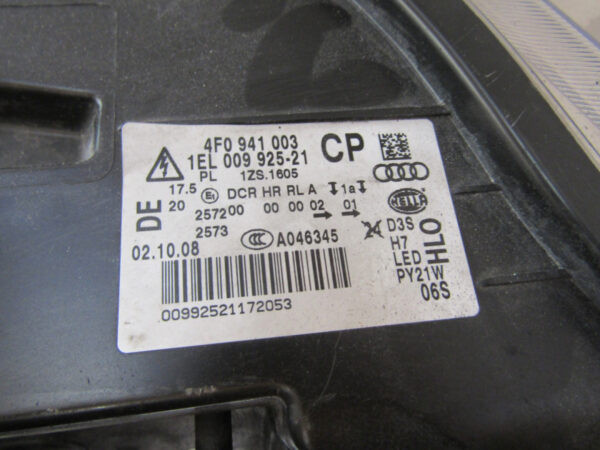 KOPLAMP AUDI A6 C6 4F0 FACELIFT XENON 08-11 LINKS A41/D2