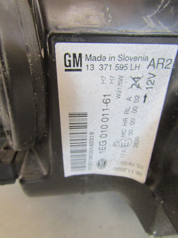 KOPLAMP OPEL ASTRA J IV FACELIFT 12-15 13371595 Links A610/C123