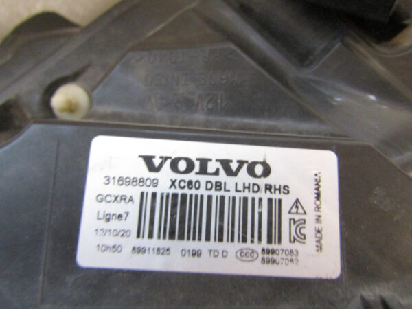 KOPLAMP VOLVO XC60 I FACELIFT XENON 13-17 31698809 RECHTS A243/B34