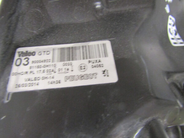 KOPLAMP PEUGEOT 107 HALOGEEN 12- FACELIFT LINKS A224/F5
