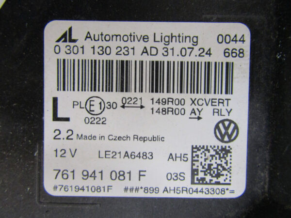 Koplamp VOLKSWAGEN VW TOUAREG III 3 FACELIFT 23- Full LED IQ 761941081F S469/E195