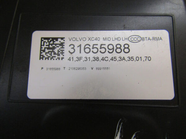 Koplamp Volvo XC40 Full LED Mid Links 17-22 31655988 A886/B201