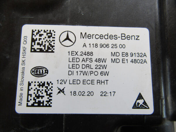 Koplamp Mercedes CLA W118 LED HIGH PERFORMANCE 19-23 Links Q656/K5 11G