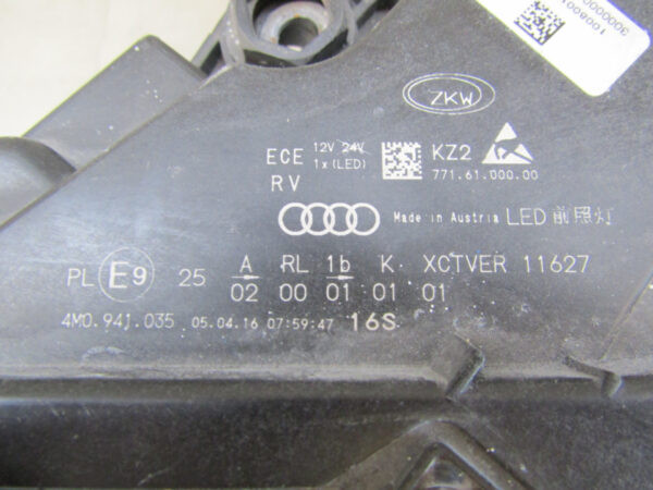 Koplamp Audi Q7 4M0 FULL LED MATRIX 15-19 4M0941035 LINKS Q486/F188