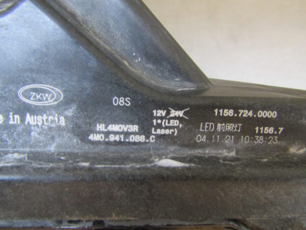 Koplamp Audi Q7 4M0 FACELIFT 19-24 LASER COMPLEET 4M0941086C Rechts S494/K5/3F