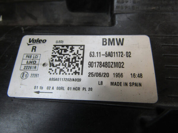 Koplamp BMW X1 F48 Facelift LCI FULL LED 19-22 Links 63115A0117202  Q759/K5/10A