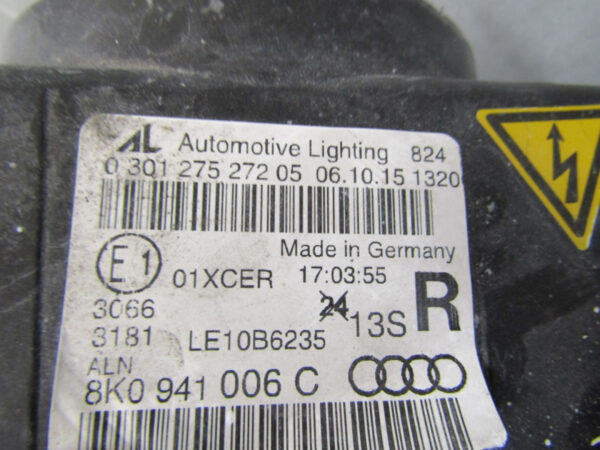 Koplamp Audi A4 B8 8K0 FACELIFT XENON 11-15 8K0941006C RECHTS Q358/D118
