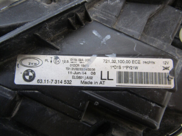 Koplamp BMW 3 SERIE F30 F31 XENON 11-15 6311 7314532 Q491/B167