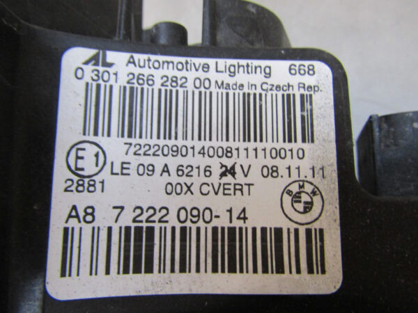 Koplamp BMW 6 Serie F06 F12 F13 XENON 10-14 Rechts S622/B45