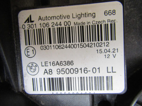 Koplamp BMW 3 Serie G20 G21 LASER 18-22 9500916 Rechts S438/A148