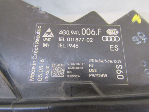 Koplamp Audi A6 C7 Facelift XENON 14-18 4G0941006F Rechts Q711/K5/5C
