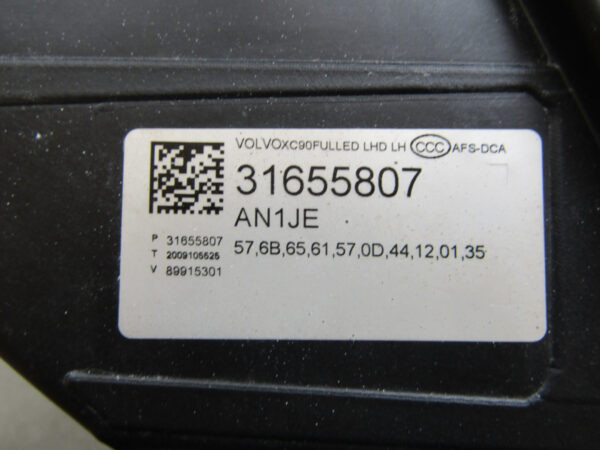 Koplamp Volvo XC90 XC 90 FULL LED ACTIVE 14-24 31655807 Links Q649/K5/10F